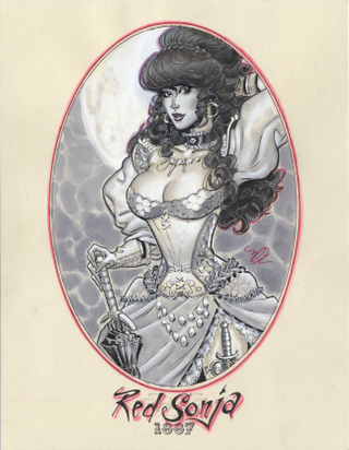 Illustration for article titled Corset-wearing superwomen from the Age of Steam
